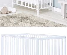 Little Buds Forest Kim Cot by Baby Elegance with mattress