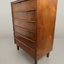Danish Mid Century Teak Six Drawer Tallboy Image 3