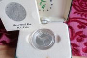 1990 Ireland Silver Proof 5 ECU Coin