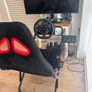 Racing Simulator Cockpit with Logitech G923 racing wheel and pedals Image 4