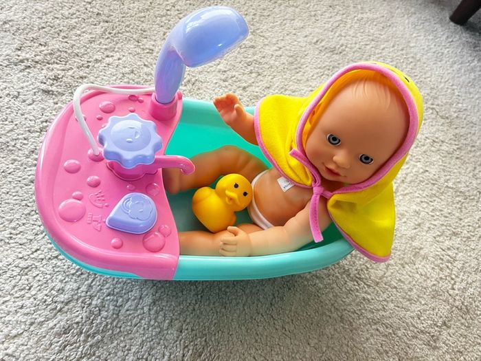 baby in bath toy
