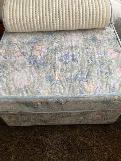 Single Beds x 2 with New Mattresses and Pine Headboards