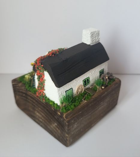 Handcrafted tiny wooden cottage