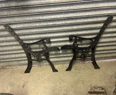 Cast iron seat ends