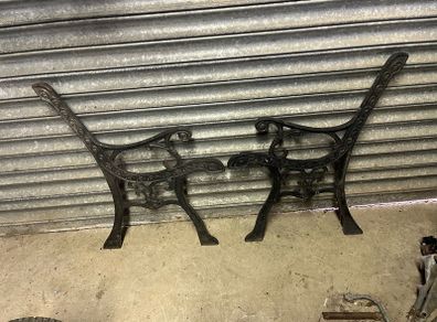 Cast iron seat ends