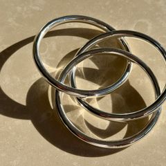 Sterling Silver Triple Russian Bangles