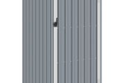 Garden Shed Grey 87x98x159 cm Galvanised Steel