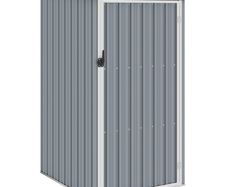 Garden Shed Grey 87x98x159 cm Galvanised Steel