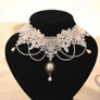 Classy Pearl Earrings with Sparkly Gems Image 6