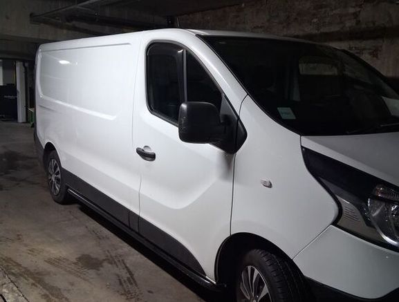 man with a medium size van