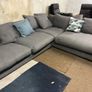 Large grey corner sofa set Image 2