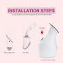 Facial Steamer Nano Ionic Hot Mist Face Steamer Home Sauna SPA Face Humidifier Atomizer for Women Men Moisturizing Unclogs Pores Image 4
