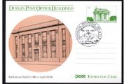 1989 Ireland Donegal Philatelic Society 15th July 1989 show cancel on An Post Exhibition Card (Rathmines District Office (built 1934))