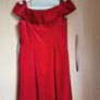 KAREN MILLEN Off-the-Shoulder Velvet Bandeau A-Line Dress UK 12 Image 10