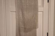 Sparkly Silver Shawl With Fringe