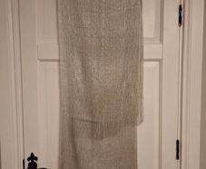 Sparkly Silver Shawl With Fringe