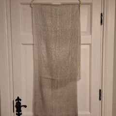 Sparkly Silver Shawl With Fringe