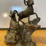 Vintage Bronze Big Horn Rams c1970 Image 3