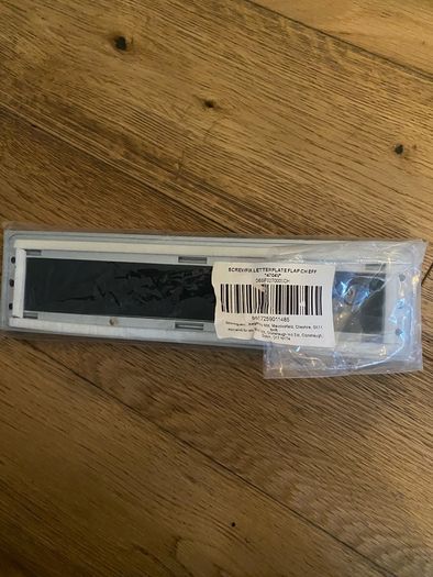 Letter Box Stormguard Brush Letter Plate Chrome