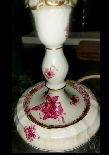 Fine antique HEREND lamp