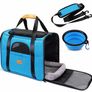 Pet Carrier Bag, Portable Cat Carrier Bag Top Opening, Removable Mat and Breathable Mesh, Foldable Cat Carrier Transport Bag for Dogs and Cats (MULTIPLE COLOURS/SIZES) Image 3
