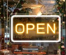 16"x 9" Adjustable Brightness Open Signs for Business, Ultra Bright Lighted Sign Open Powered by USB with ON/OFF, Electric Light up Sign for Stores, Restaurants, Retail Shops, Bar (Horizontal)