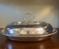 Silver-Plated Covered Serving Dish