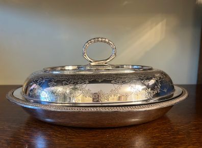 Silver-Plated Covered Serving Dish