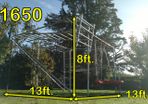 FEBI Family Climbing Frame and Exercise Bars - Outdoor monkey bars swing set slide pull up bar gymnastic bars pullup bar chinup bar dip station