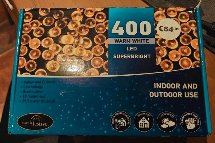 REDUCED. LED Christmas lights outdoor indoor 39.9 meter