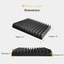 12 pack Set Acoustic Panels, 1" X 12" X 12" Acoustic Foam Panels, Studio Wedge Tiles, Sound Panels wedges Soundproof Sound Insulation Absorbing Image 3