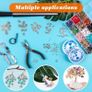 801 Pcs Crystal Jewellery Making Kit, Crystals for Jewellery Making with Crystal Gemstone Beads 5-7mm Stone Bead Drilled Beads for Jewelry Making Image 6