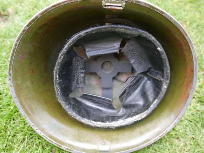 Vintage Steel Helmet 1958 British Army BMB MK IV