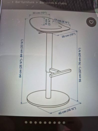 Ikea white bar stools x 3