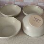 4 Heritage Moon Stoneware Bowls  Scalloped Edge Image 3