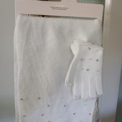 shoulder scarf and gloves to match.Never worn