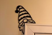 Santa Claus door corner - Christmas decoration