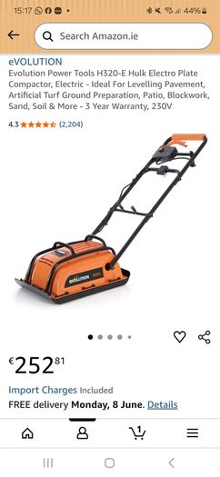 Evolution Electric Wacker Plate / Plate Compactor