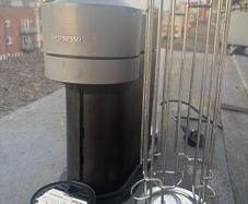 Nespresso vertuo coffee machine and pod holder