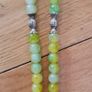 Semi-precious Lime Green Onyx Agate Prayer Worry Beads with Silver Accents x33 Image 4