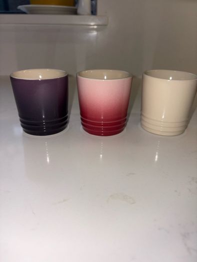 le Creuset set of 3 espresso cups