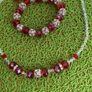 Beaded Glittery Necklace/Bracelet/Earrings Image 3