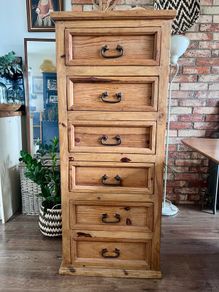 Rustic pine chest