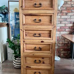 Rustic pine chest