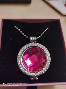 Pink diamante necklace