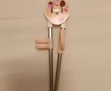 Children kids training metal chopsticks