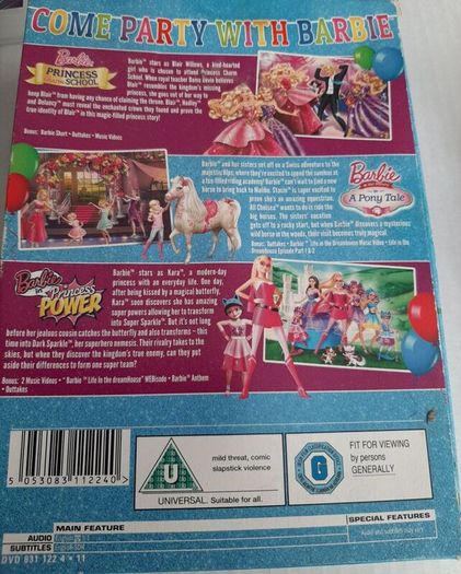 New collectable bundle Barbie Genevieve in box and 2 new DVD