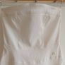 Morgan White Strapless Dress with Black Tulle Hem - Size UK 10 Image 3