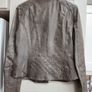 Taupe Leather Biker Jacket Image 4