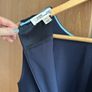 Diane Von Furstenberg navy knee length shift dress with satin detailing, size 4 (UK 8) Image 8
